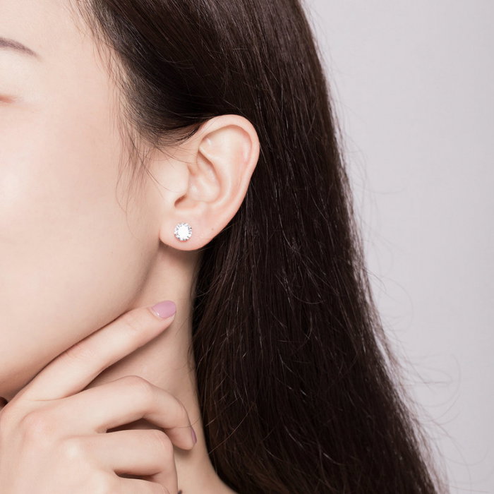 Cercei argint simpli 5 mm [2]