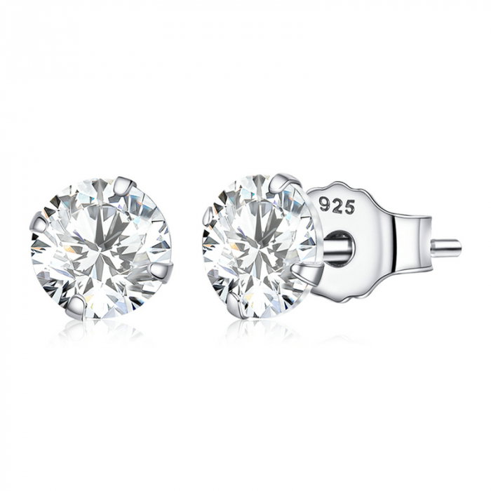 Cercei argint simpli cu zirconii [1]