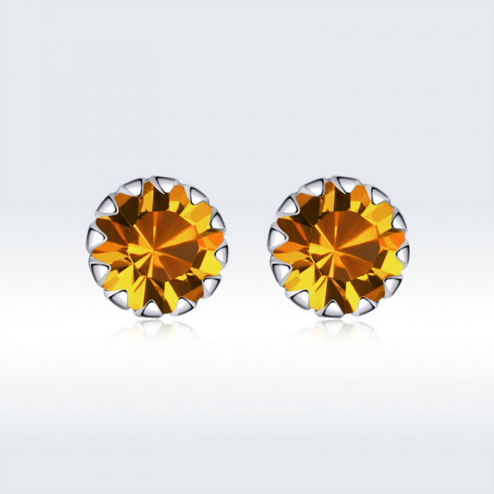 Cercei argint simpli cu zirconiu [5]