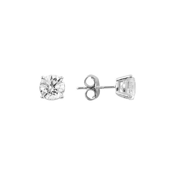 Cercei argint Solitaire cu zirconii [1]