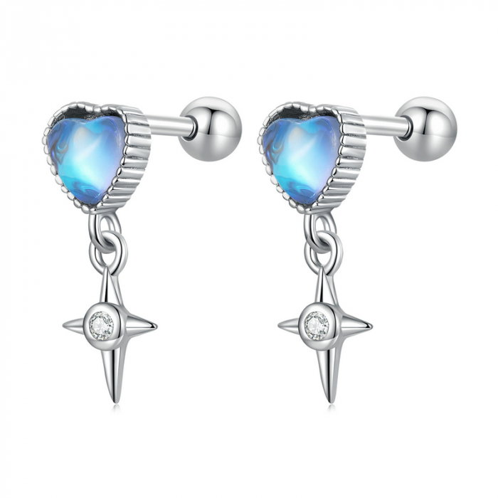 Cercei argint steaua dragostei [1]