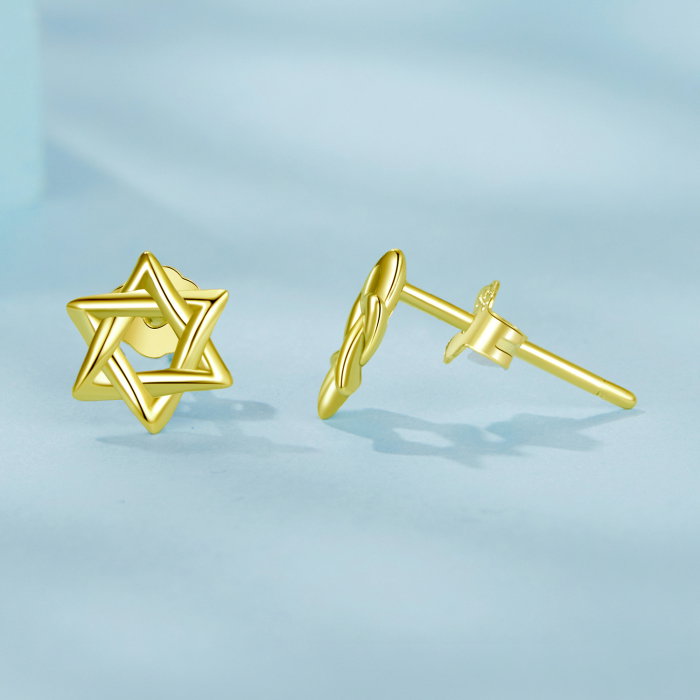 Cercei argint Steaua lui David [7]