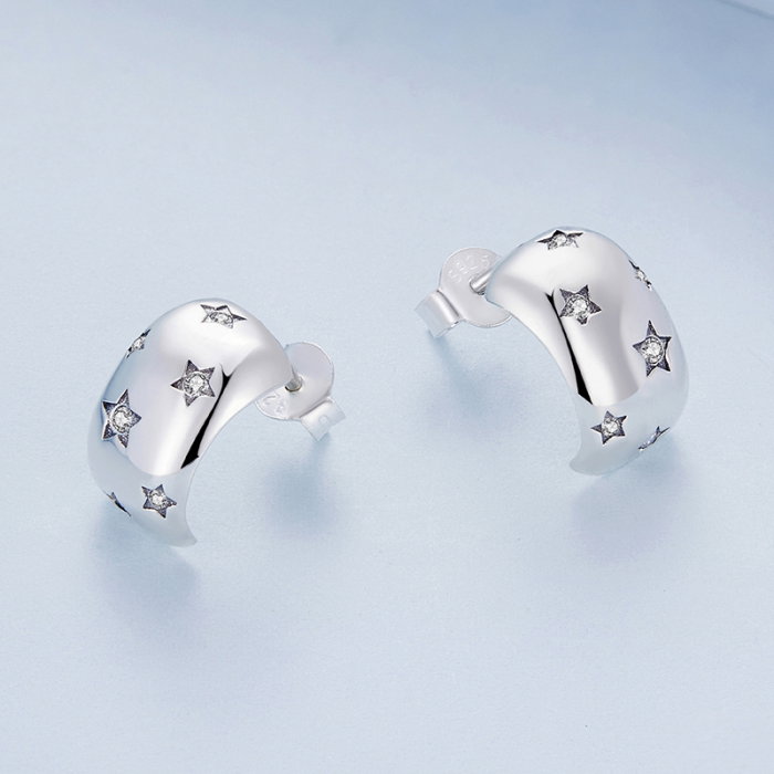 Cercei argint stelute [5]