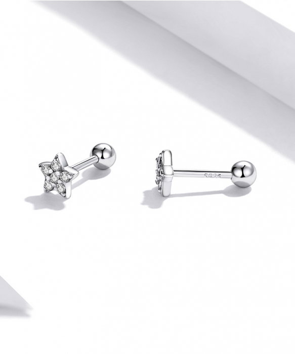 Cercei argint stelute cu zirconii [10]