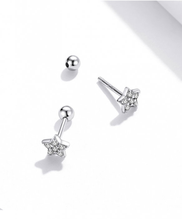 Cercei argint stelute cu zirconii [12]