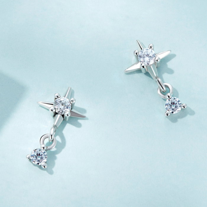 Cercei argint stelute [3]