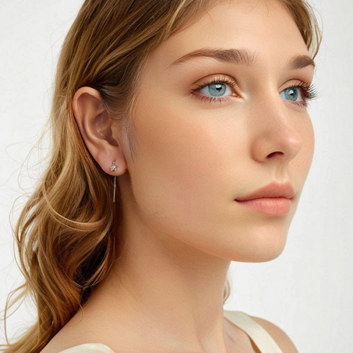 Cercei argint stelute [6]