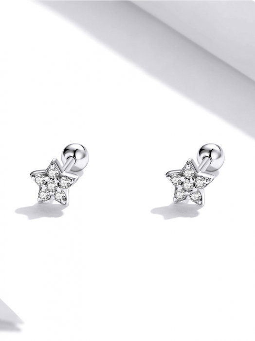 Cercei argint stelute cu zirconii [8]