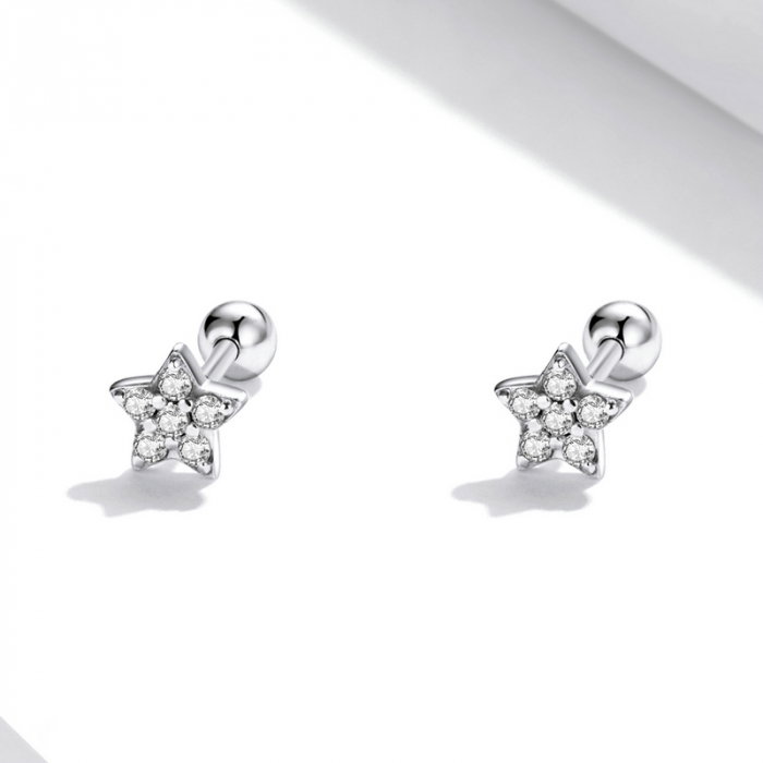 Cercei argint stelute cu zirconii [4]