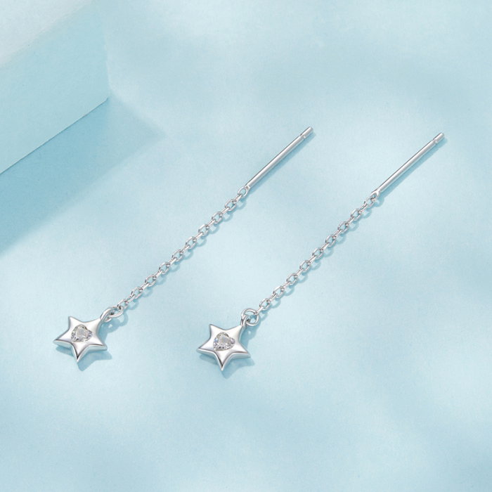 Cercei argint stelute [5]