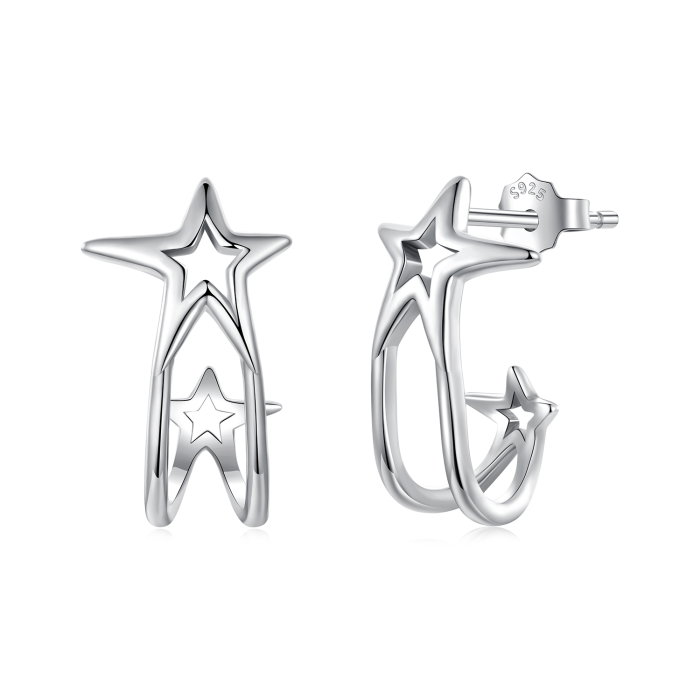Cercei argint stelute cu surub [1]