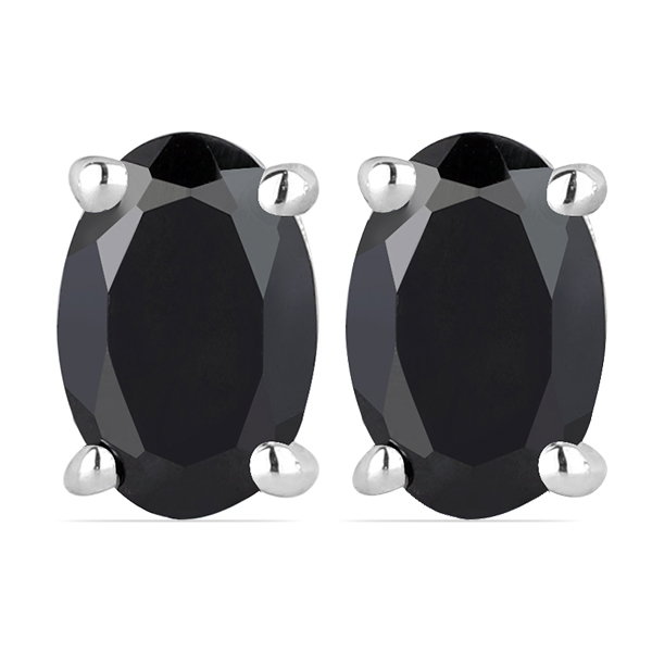 Cercei argint Tereza, 925, cu onix negru - EVA0024 [1]