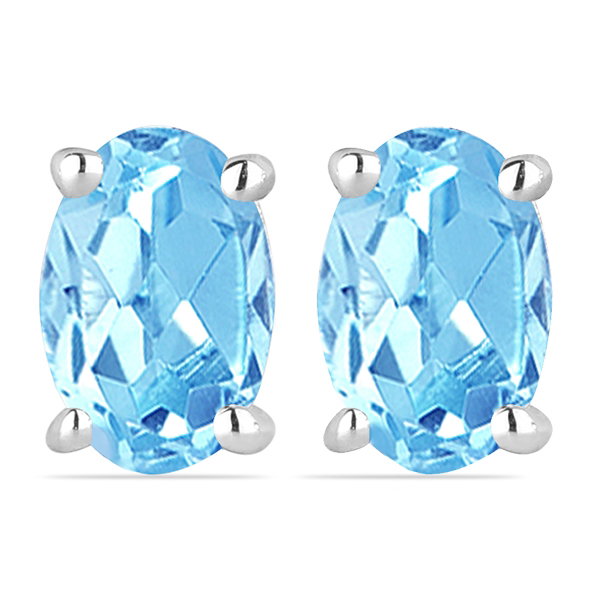 Cercei argint Tereza, 925, cu topaz albastru elvetian - EVA0027 [1]