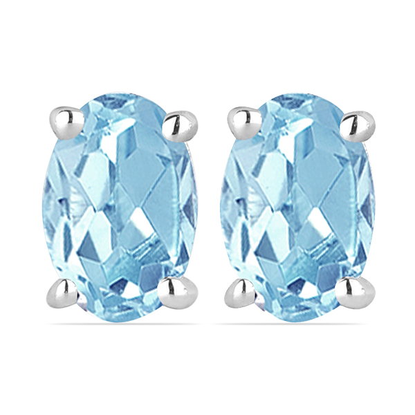 Cercei argint Tereza, 925, cu topaz cer albastru - EVA0025 [1]