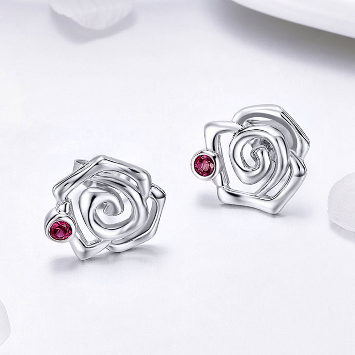 Cercei argint trandafiri [5]