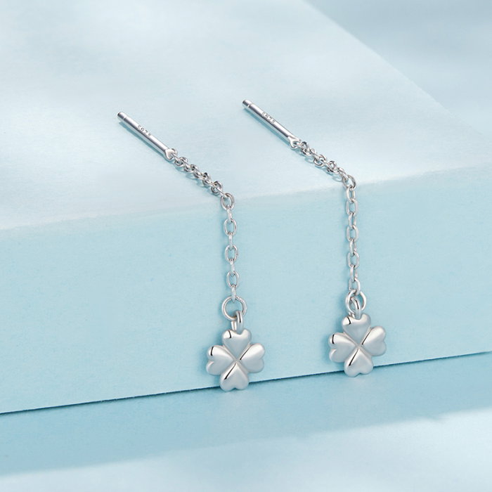 Cercei argint trifoi cu 4 foi [3]