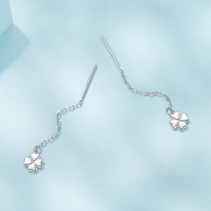 Cercei argint trifoi cu 4 foi [7]