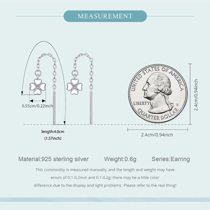 Cercei argint trifoi cu 4 foi [11]