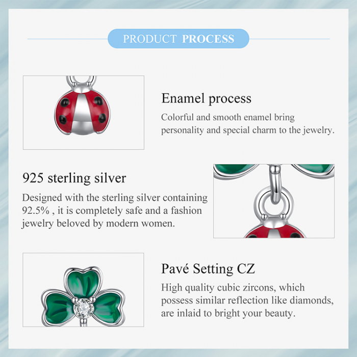 Cercei argint trifoi cu 4 foi si gargarita [14]