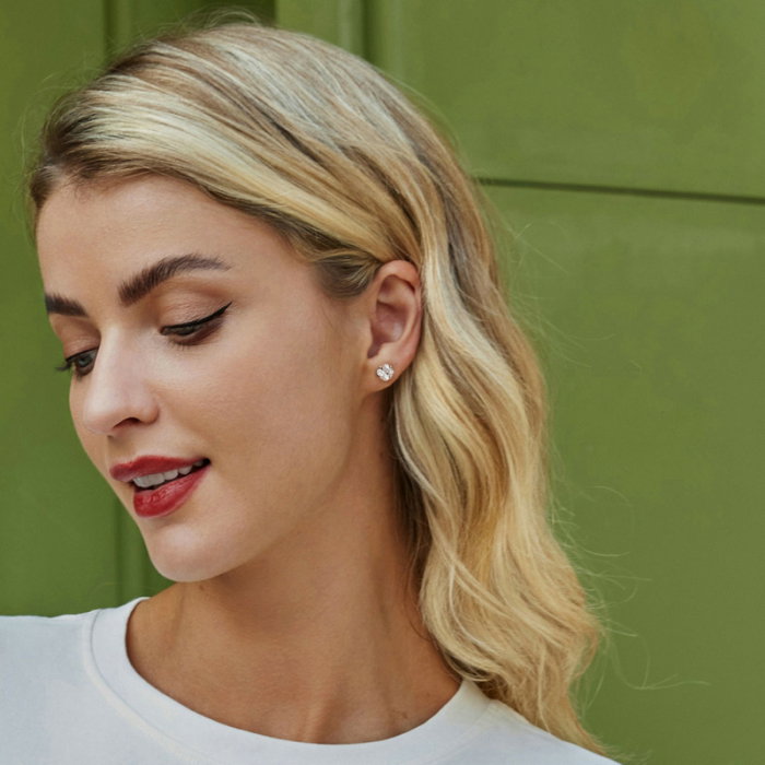 Cercei argint trifoi cu patru foi [4]