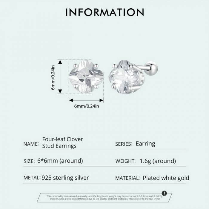 Cercei argint trifoi cu patru foi [9]