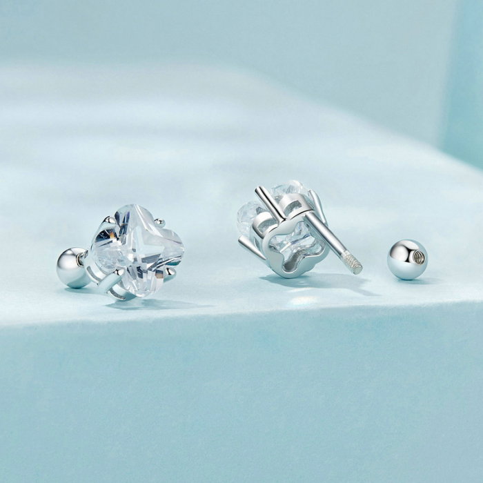 Cercei argint trifoi cu patru foi [3]