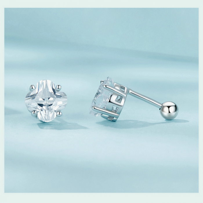 Cercei argint trifoi cu patru foi [13]