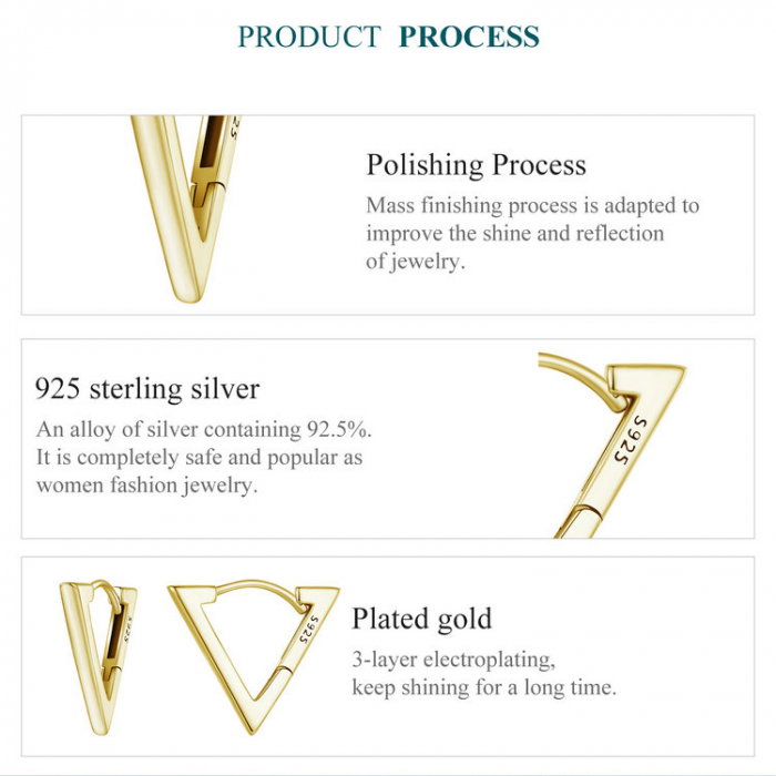 Cercei argint triunghi [10]