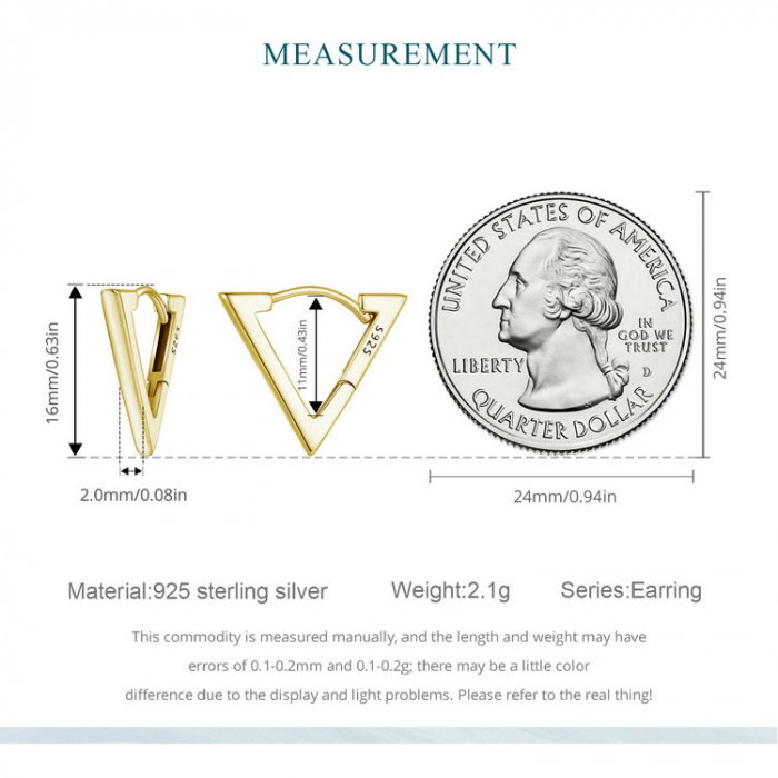 Cercei argint triunghi [9]
