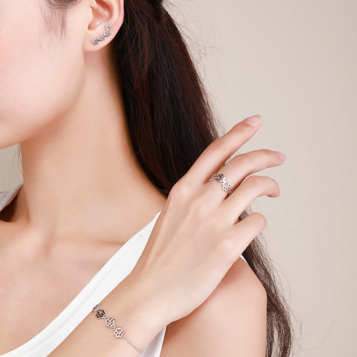 Cercei argint labute [4]