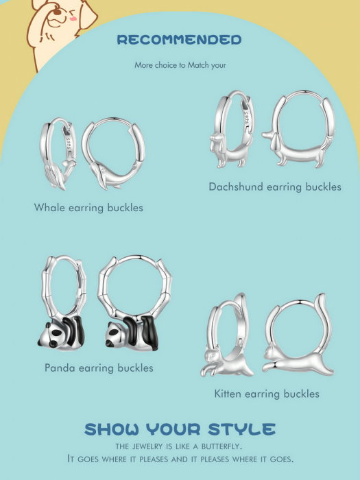 Cercei argint ursuleti panda [21]