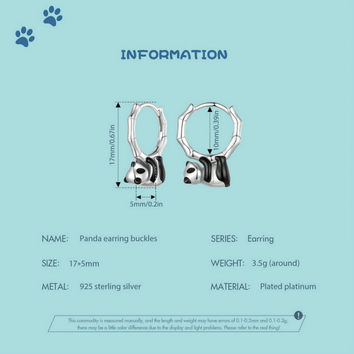 Cercei argint ursuleti panda [11]