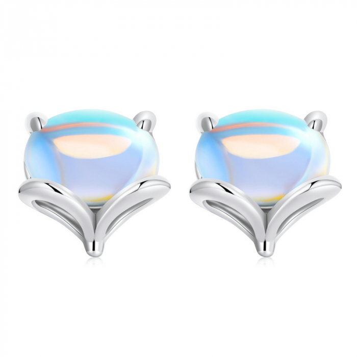 Cercei argint vulpite cu piatra lunii [1]