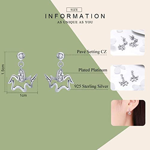 Cercei din argint Baby Unicorn [6]