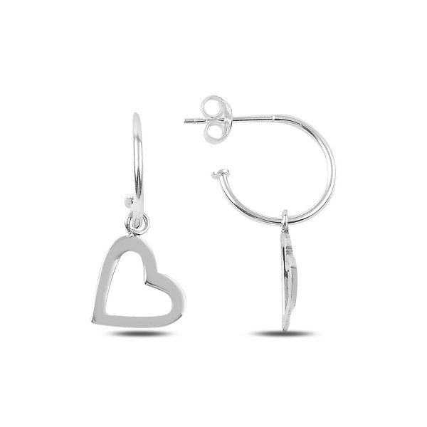 Cercei din argint cu inimioare - ETU0147 [1]