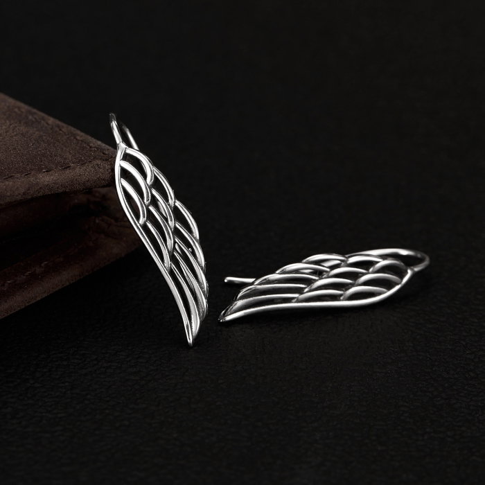 Cercei inox aripi de inger [10]