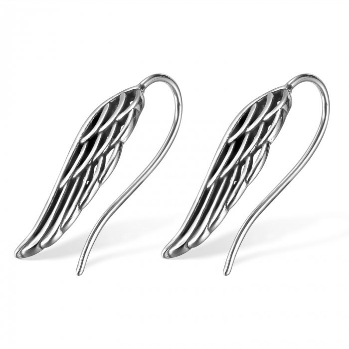 Cercei inox aripi de inger [1]