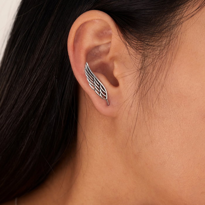 Cercei inox aripi de inger [12]