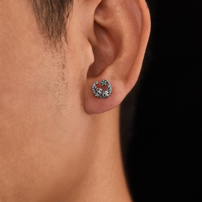 Cercei inox astrali cu trandafiri [11]