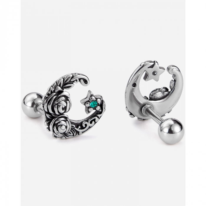 Cercei inox astrali cu trandafiri [8]