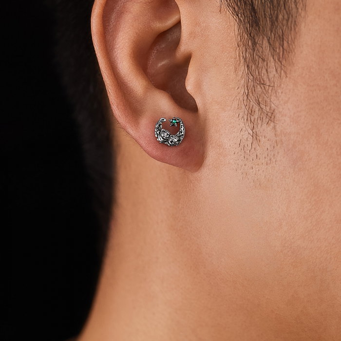 Cercei inox astrali cu trandafiri [15]