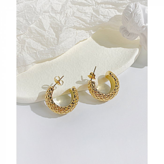 Cercei inox aurii [9]