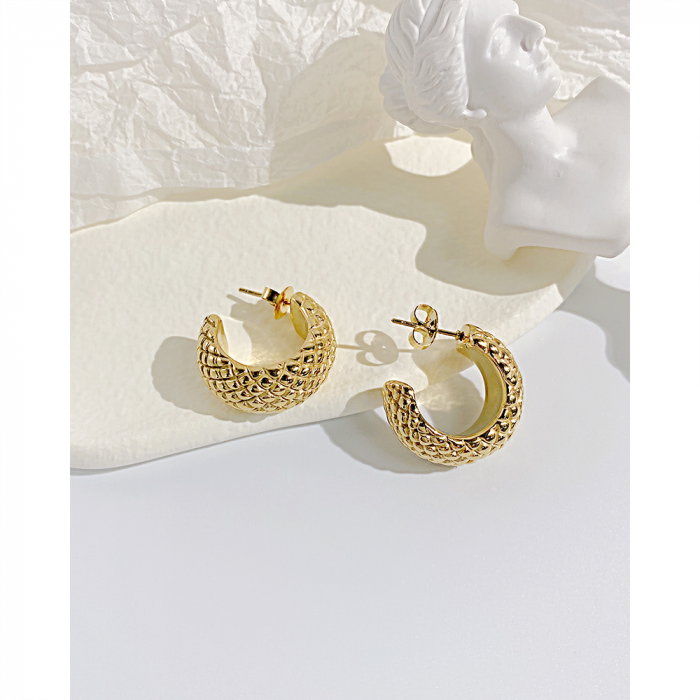 Cercei inox aurii [15]