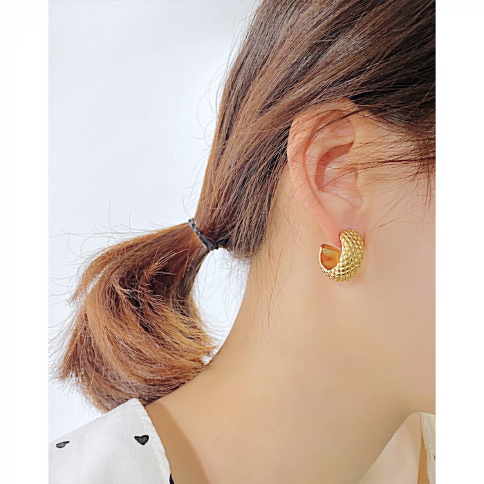 Cercei inox aurii [12]