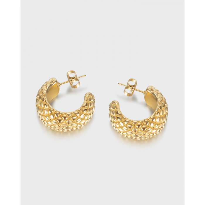 Cercei inox aurii [11]