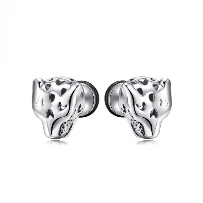 Cercei inox cap de pantera [1]