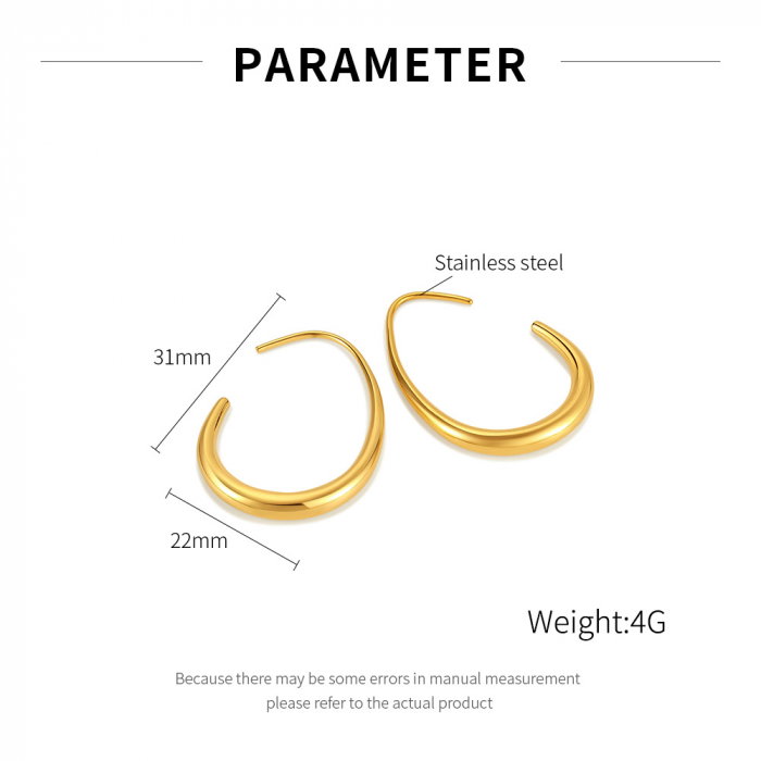 Cercei inox carlig [5]