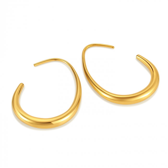 Cercei inox carlig aurii [1]