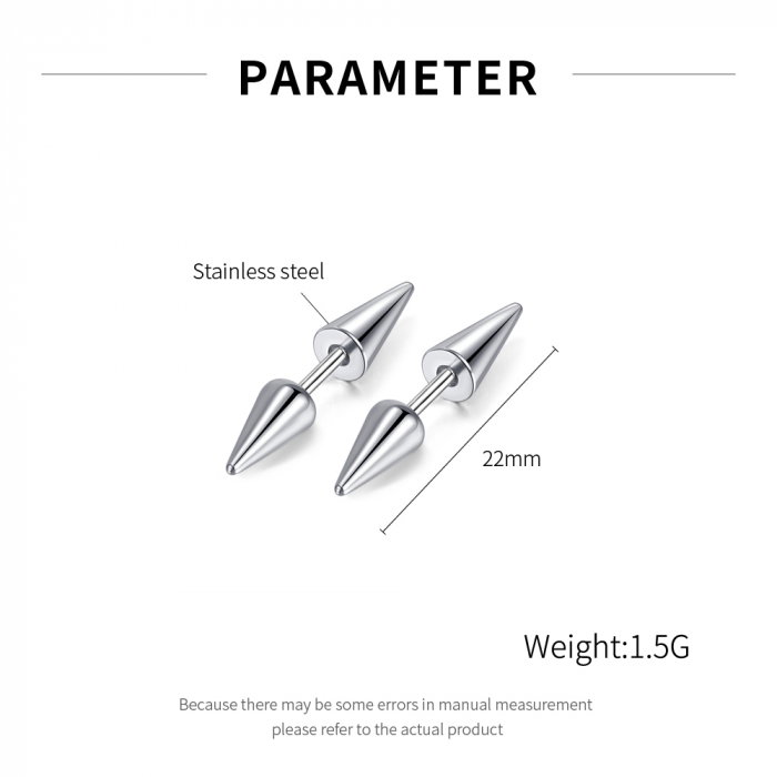 Cercei inox conici [7]