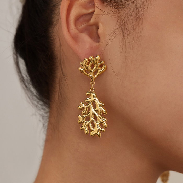 Cercei inox coral [6]